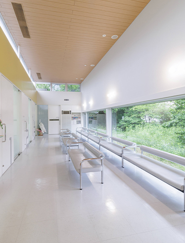 自然光あふれる開放感