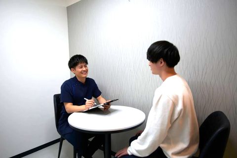 痛みに配慮した安心の男性専門施術